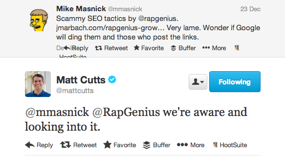 Matt Cutts risponde alla denuncia