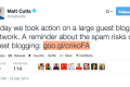 Matt Cutts on large guest blog network