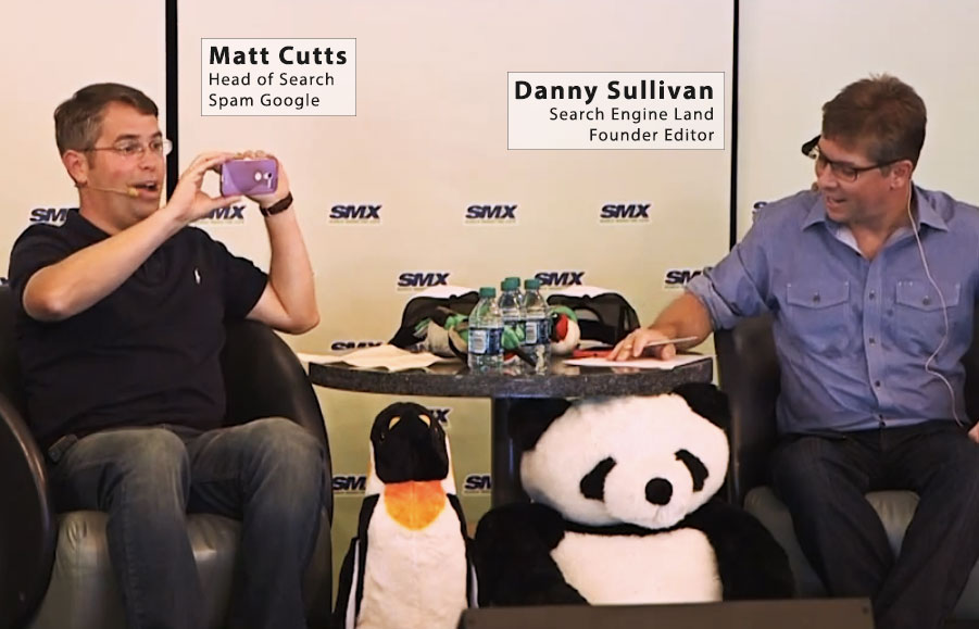 Matt Cutts e Danny Sullivan